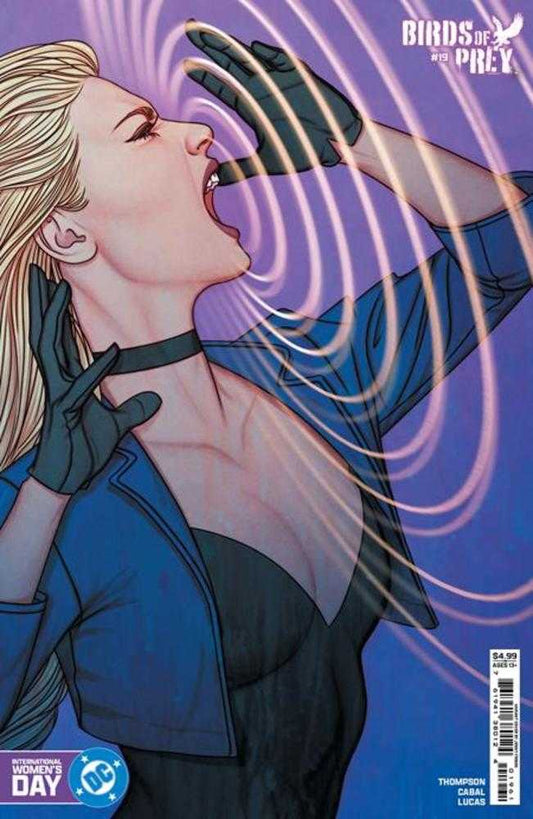 Birds Of Prey 19 Cover D Jenny Frison International Womens Day Black Canary Card Stock Variant - Cadets Toys & Comics