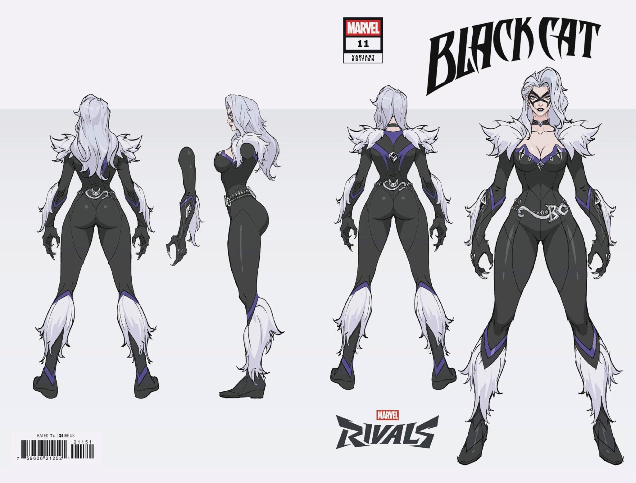 Black Cat 11 Netease Games Marvel Rivals Wraparound Variant - Cadets Toys & Comics