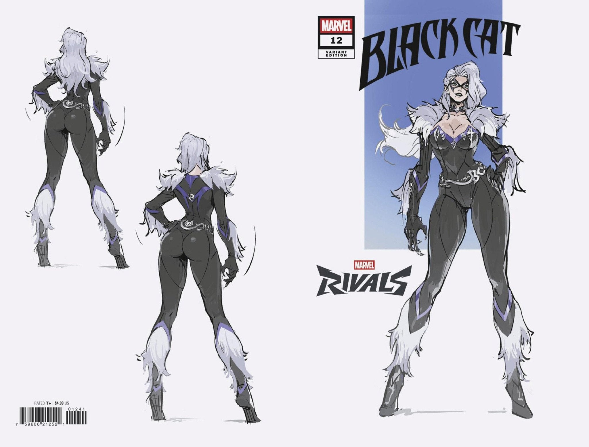 Black Cat 12 Netease Games Marvel Rivals Wraparound Variant - Cadets Toys & Comics