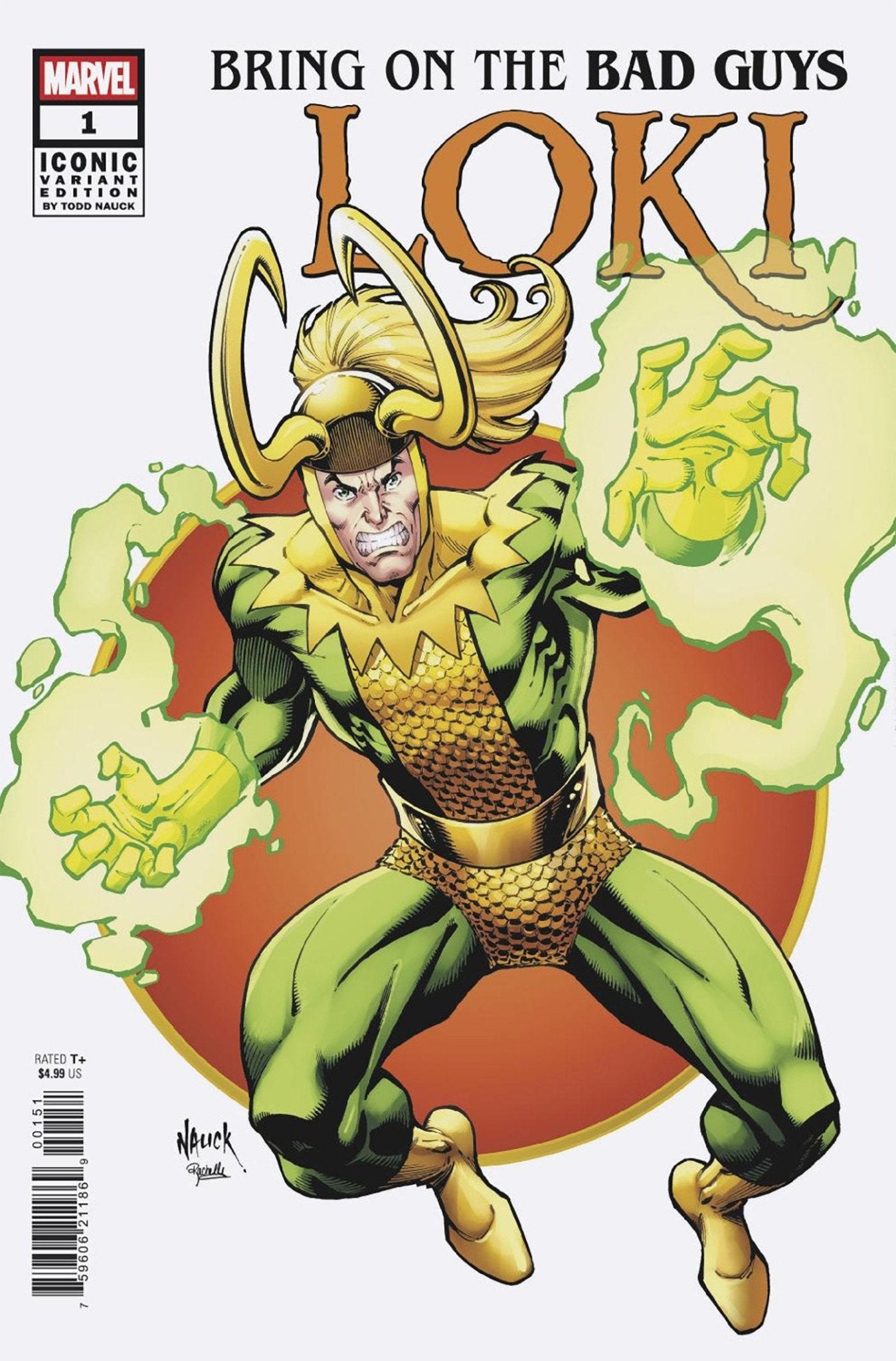 Que vengan los malos: Loki #1 Variante icónica de Todd Nauck