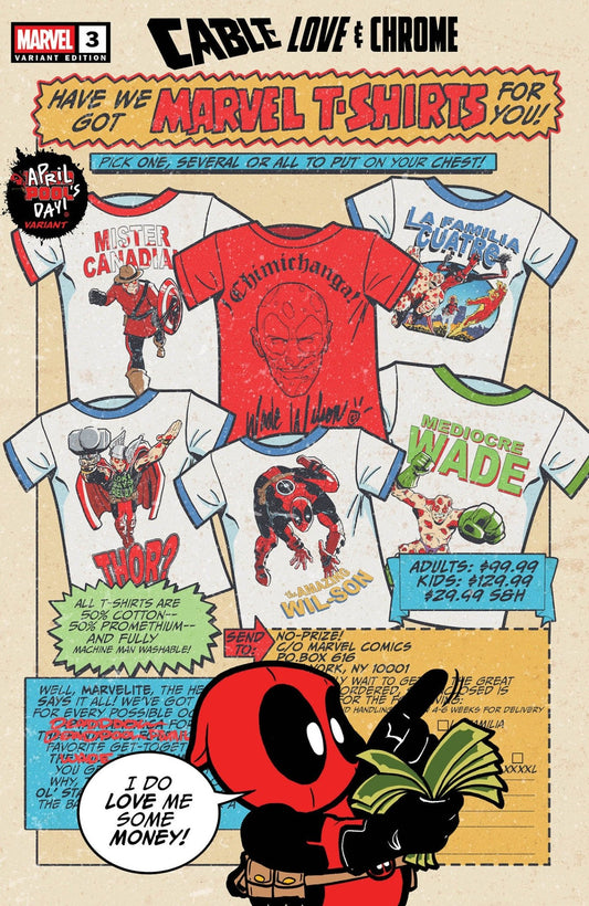 Cable Love And Chrome 3 (Of 5) Waite April Pools Day Variant - Cadets Toys & Comics