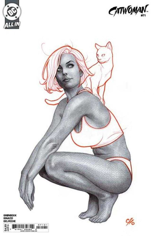 Catwoman 71 Cover B Frank Cho Card Stock Variant - Cadets Toys & Comics