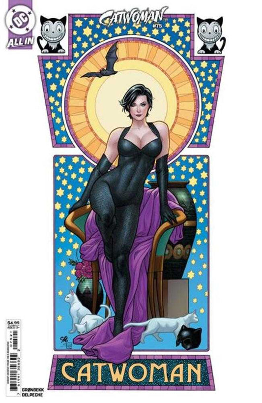 Catwoman 75 Cover B Frank Cho Card Stock Variant - Cadets Toys & Comics