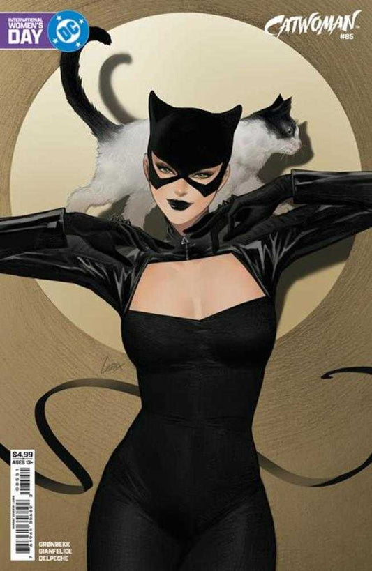 Catwoman 85 Cover E Lesley Leirix Li International Women’s Day Card Stock Variant - Cadets Toys & Comics