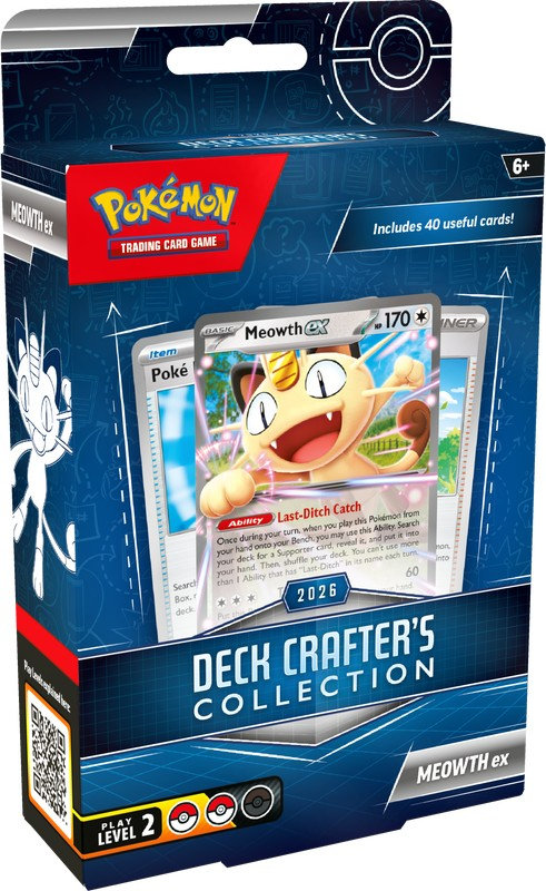 Pokemon TCG Deck Crafter's Collection box featuring Meowth ex