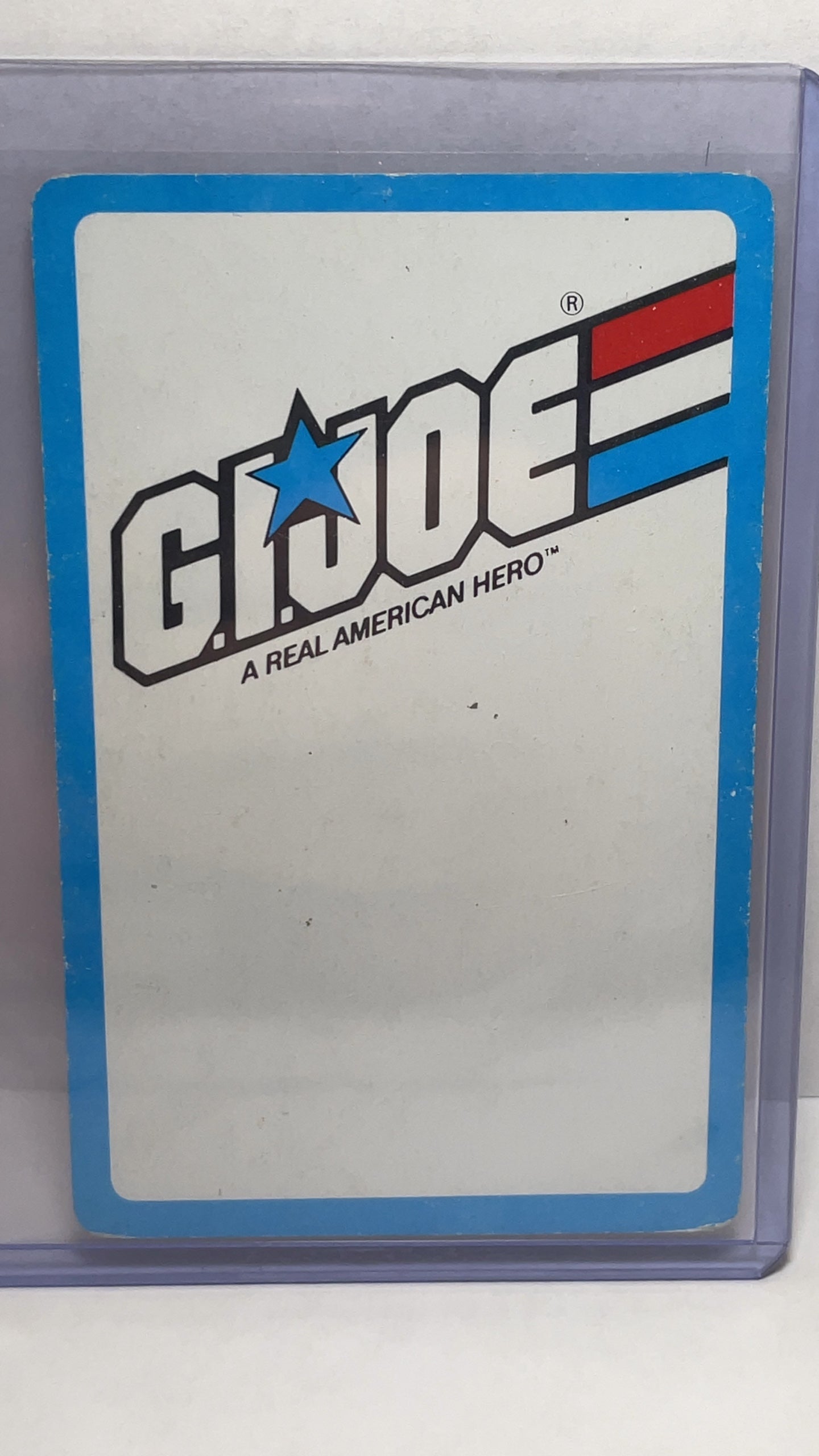 1982 GI Joe Card Game Commando Snake Eyes Card - photo 2