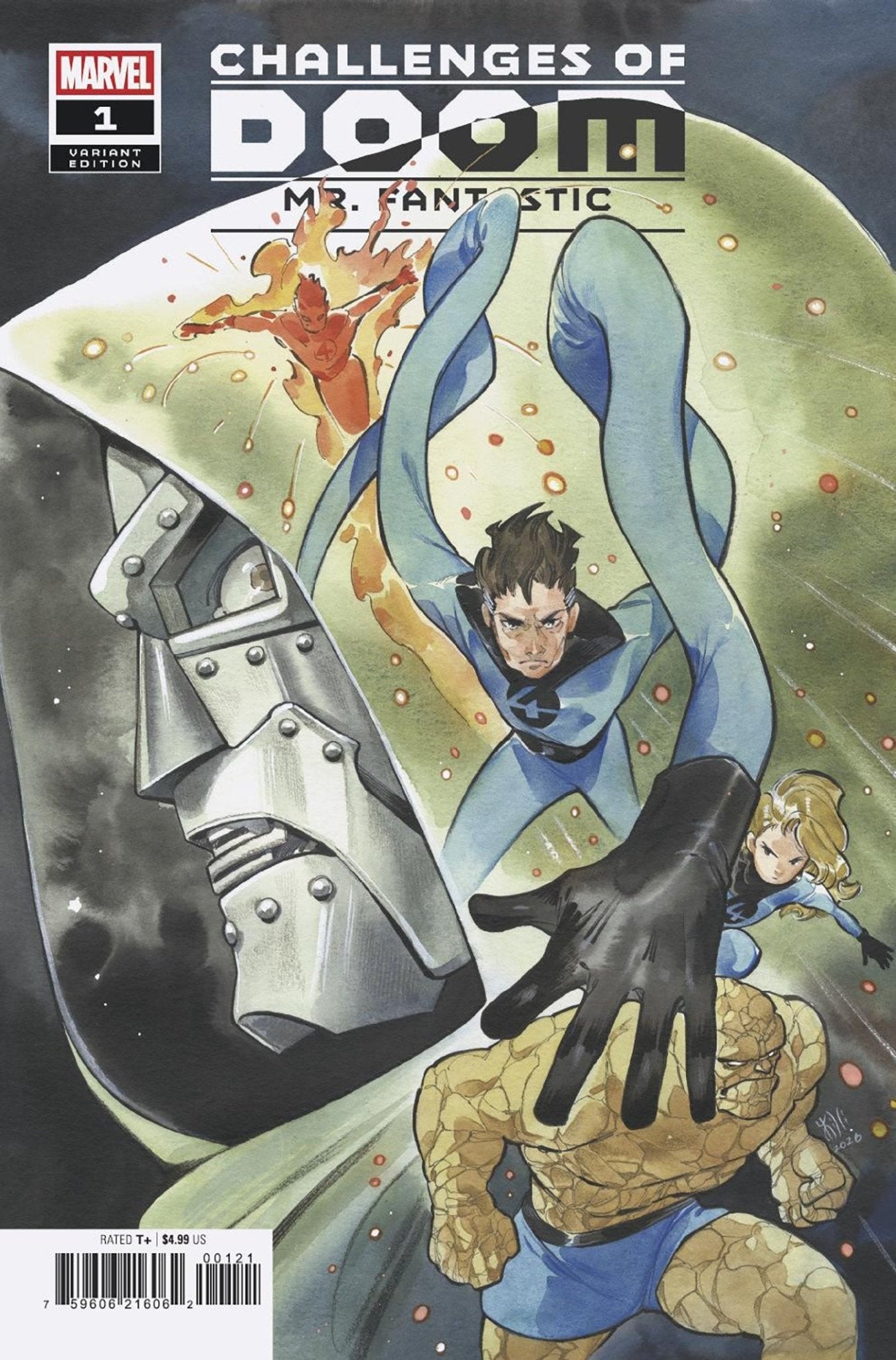 Challenges Of Doom: Mr. Fantastic 1 Peach Momoko Variant - Cadets Toys & Comics