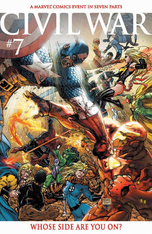 Civil War 7 Facsimile Edition Michael Turner Foil Variant - Cadets Toys & Comics