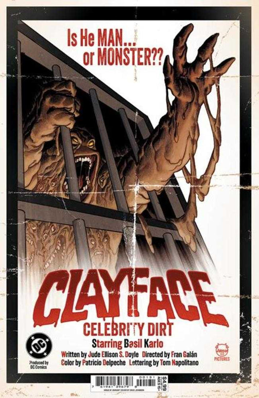 Clayface Celebrity Dirt 1 (Of 6) Cover C Dave Johnson Card Stock Variant - Cadets Toys & Comics