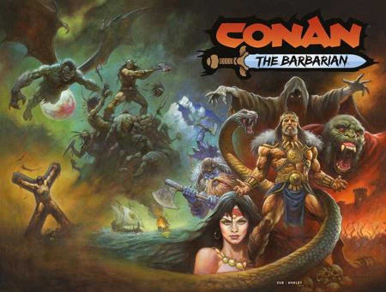 Conan el Bárbaro #25 Portada A Alex Horley Wraparound (Para adultos)