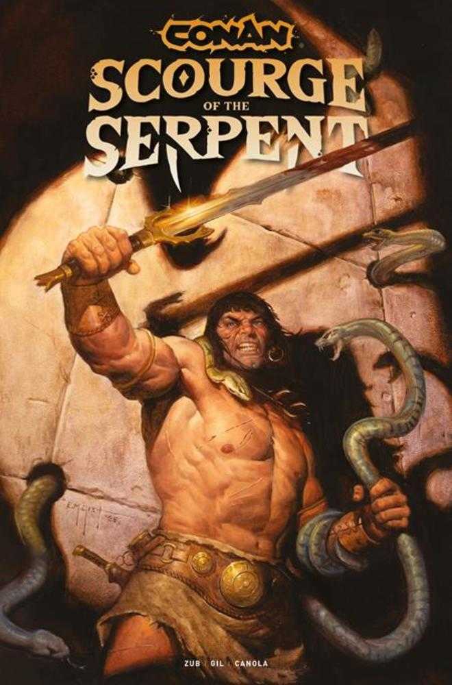 Conan el Bárbaro Azote de la Serpiente #2 (de 4) Portada A Em Gist (Para adultos)