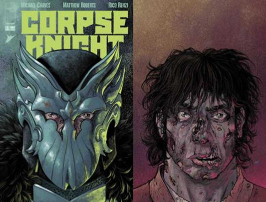 Corpse Knight 1 (Of 6) Cover G Matthew Roberts Die Cut Helmet Variant (Mature) - Cadets Toys & Comics