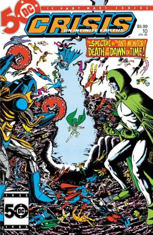 Crisis On Infinite Earths 10 Facsimile Edition Cover B George Perez Foil Variant - Cadets Toys & Comics