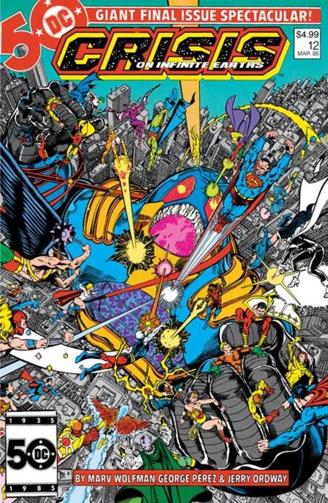 Crisis On Infinite Earths 12 Facsimile Edition Cover A George Perez - Cadets Toys & Comics