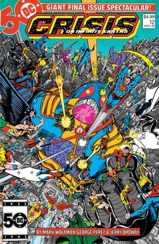 Crisis On Infinite Earths 12 Facsimile Edition Cover A George Perez - Cadets Toys & Comics