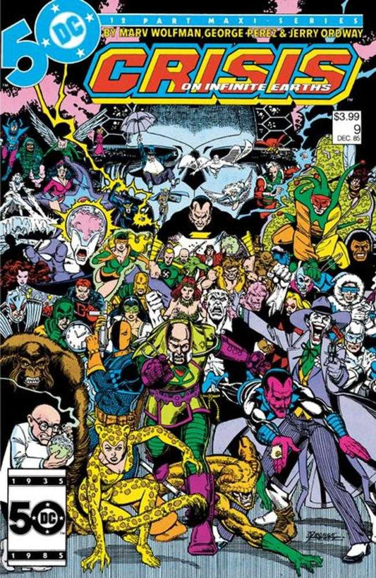 Crisis On Infinite Earths 9 Facsimile Edition Cover A George Perez - Cadets Toys & Comics
