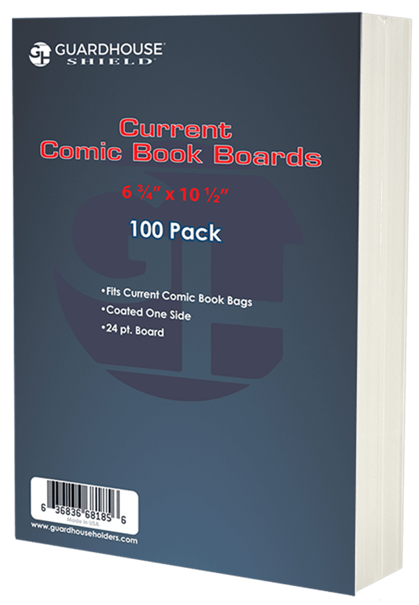 Cartones para cómics (6 3/4" x 10 1/2") - Paquete de 100, blancos