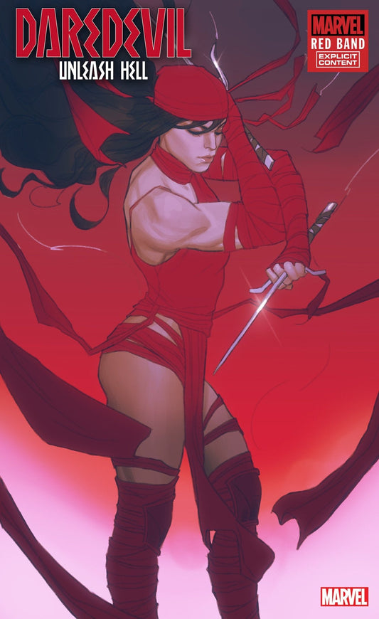 Daredevil: Unleash Hell - Red Band 1 Joshua Swaby Elektra Variant [Polybagged] - Cadets Toys & Comics