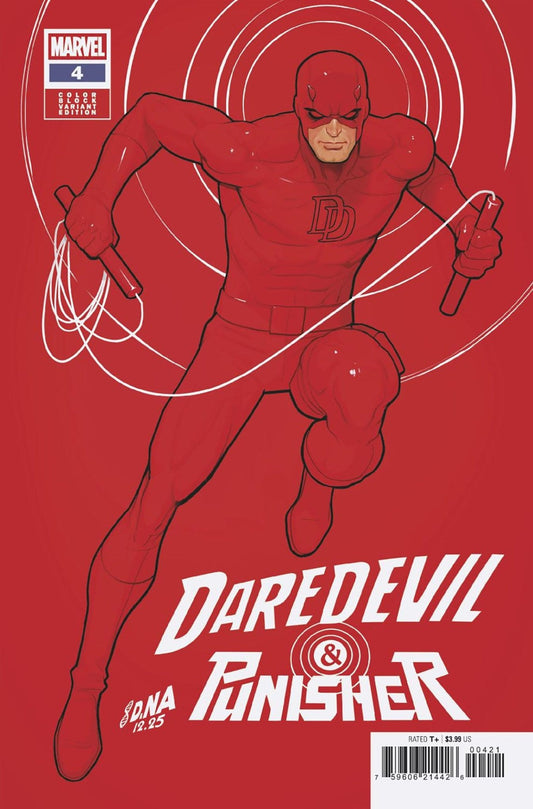 Daredevil/Punisher: The Devil's Trigger 4 David Nakayama Color Block Red Variant - Cadets Toys & Comics