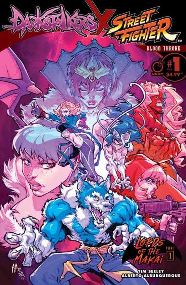 Darkstalkers X Street Fighter Blood Throne #1 (Número Único) Portada A Alberto Alburquerque Publicado anteriormente el 28/04/2025