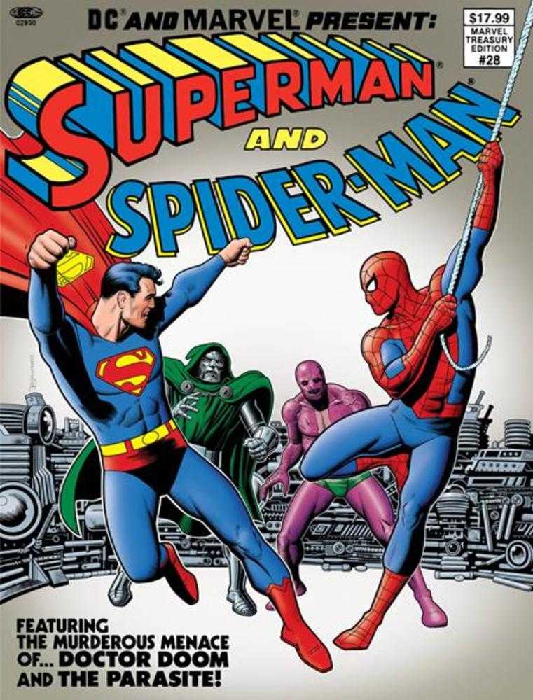 DC And Marvel Present Superman And Spider - Man (Marvel Treasury Edition 28) 1 Facsimile Edition Cover B Brian Bolland Variant - Cadets Toys & Comics