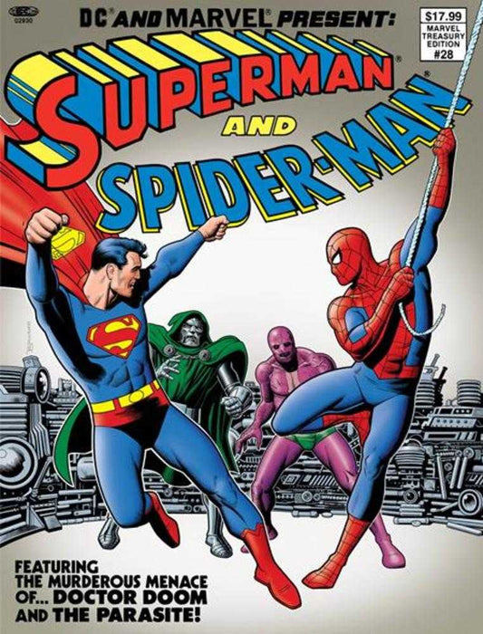 DC And Marvel Present Superman And Spider - Man (Marvel Treasury Edition 28) 1 Facsimile Edition Cover B Brian Bolland Variant - Cadets Toys & Comics