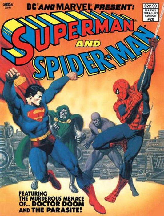 DC And Marvel Present Superman And Spider - Man (Marvel Treasury Edition 28) 1 Facsimile Edition Cover C John Romita Sr & Bob Larkin Foil Variant - Cadets Toys & Comics