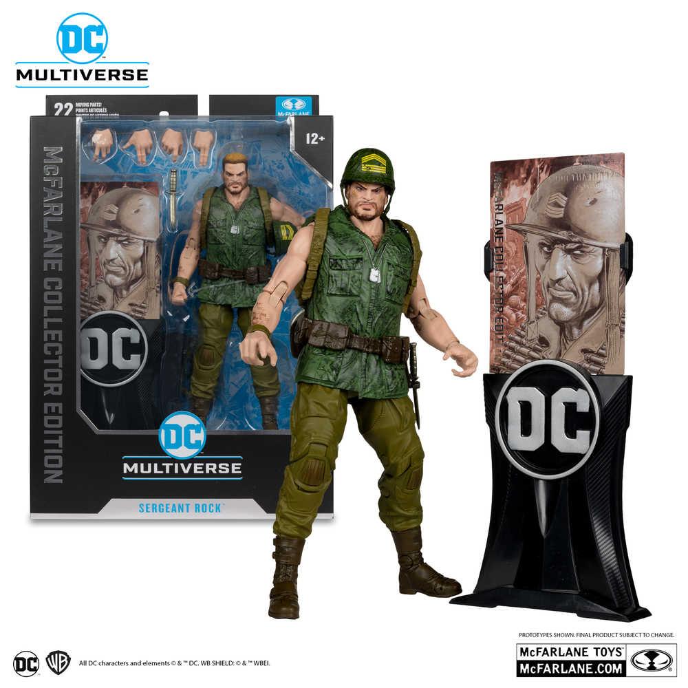 DC Collector Edition 7in Wv5 Sgt Rock Action Figure - Cadets Toys & Comics
