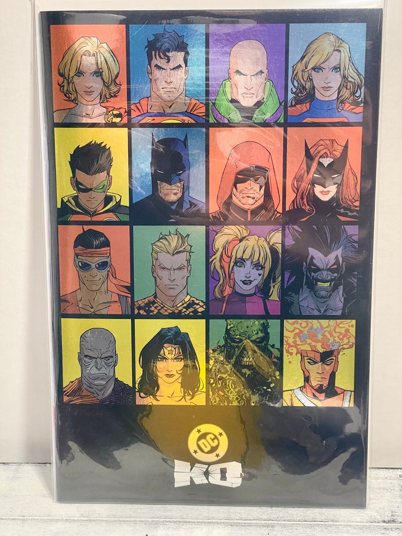 DC K.O. 1 (Of 5) Cover E Dan Mora Bracket Wraparound Foil Card Stock Variant - Cadets Toys & Comics