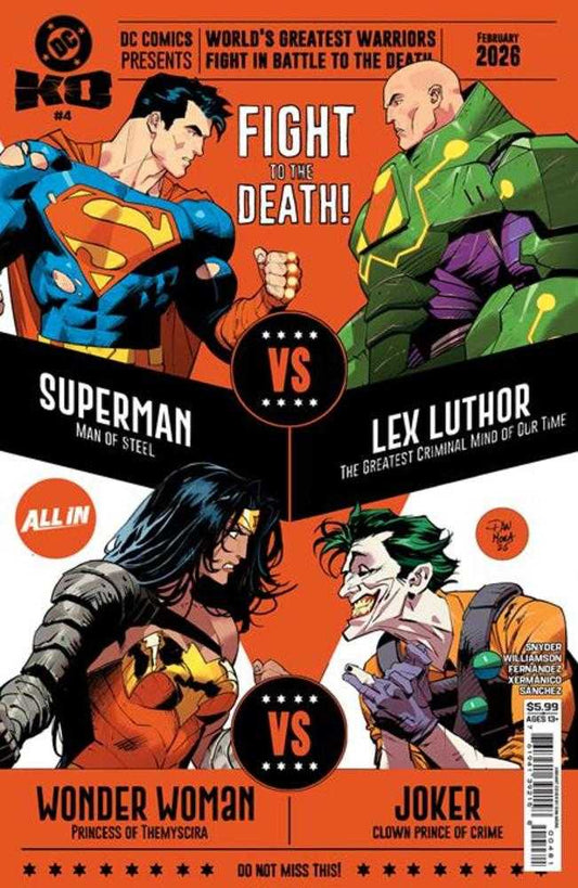 DC K.O. 4 (Of 5) Cover G Dan Mora Bracket Card Stock Variant - Cadets Toys & Comics