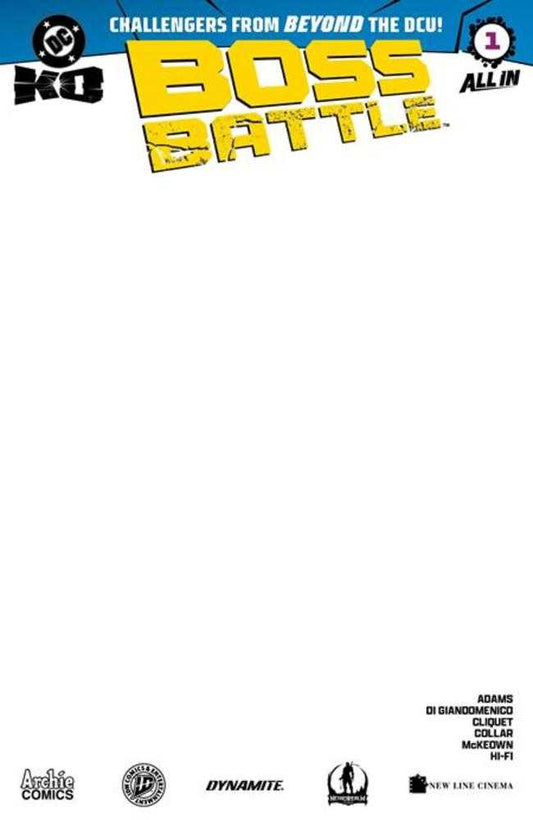 DC K.O. Boss Battle 1 (One Shot) Cover H Blank Card Stock Variant - Cadets Toys & Comics