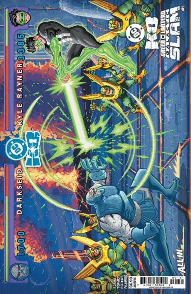 DC K.O. Green Lantern Galactic Slam 1 (One Shot) Cover E Juan Ferreyra Wraparound Card Stock Variant - Cadets Toys & Comics