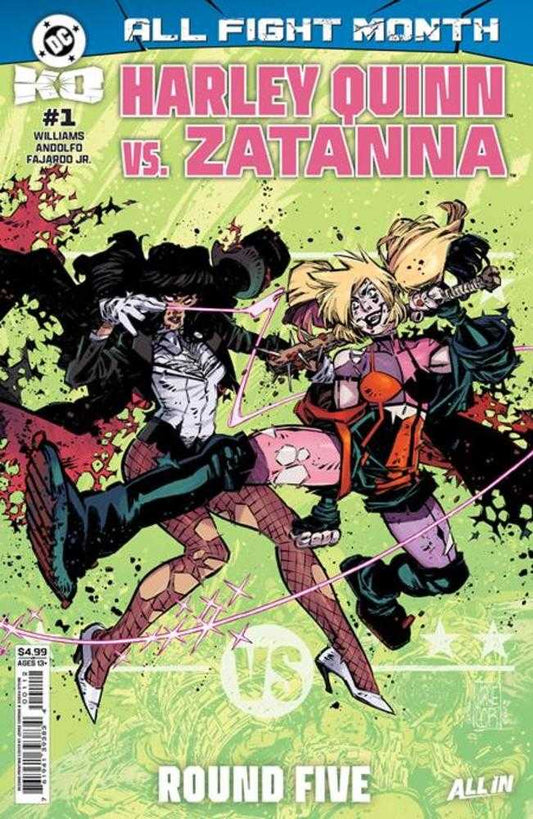DC K.O. Harley Quinn vs Zatanna 1 (One Shot) 2nd Print Cover A Jorge Corona - Cadets Toys & Comics