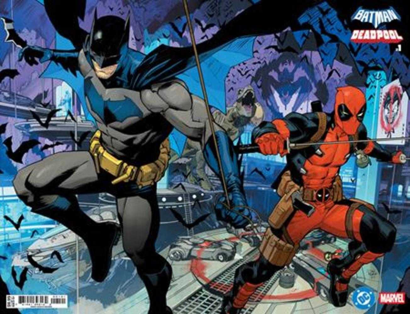 DC Marvel Batman Deadpool #1 (Número Único) Portada B Dan Mora Batman Deadpool Variante en Cartulina Envolvente
