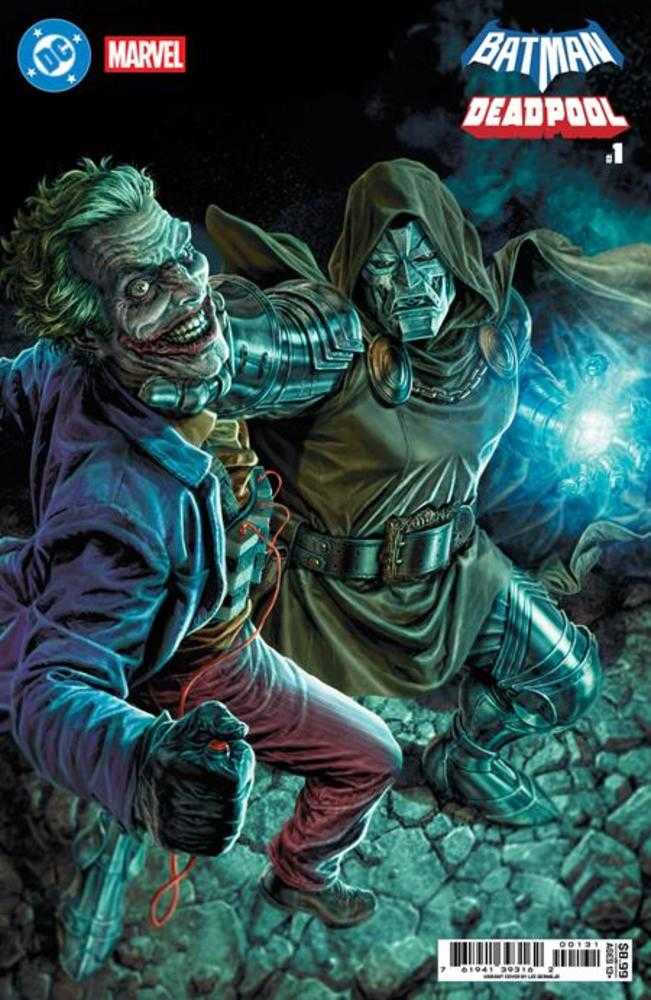 DC Marvel Batman Deadpool #1 (Número Único) Portada C Lee Bermejo Joker Dr. Doom Variante en Cartulina