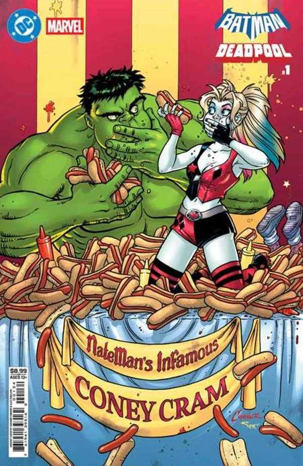 DC Marvel Batman Deadpool #1 (Número Único) Portada F Amanda Conner Harley Quinn Hulk Variante en Cartulina
