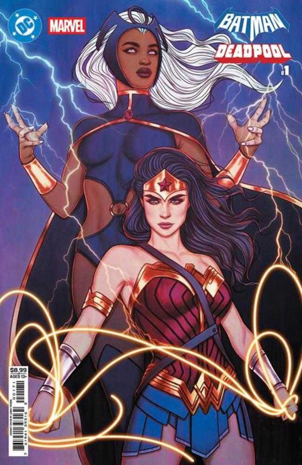 DC Marvel Batman Deadpool #1 (Número Único) Portada H Jenny Frison Wonder Woman Storm Variante en Cartulina