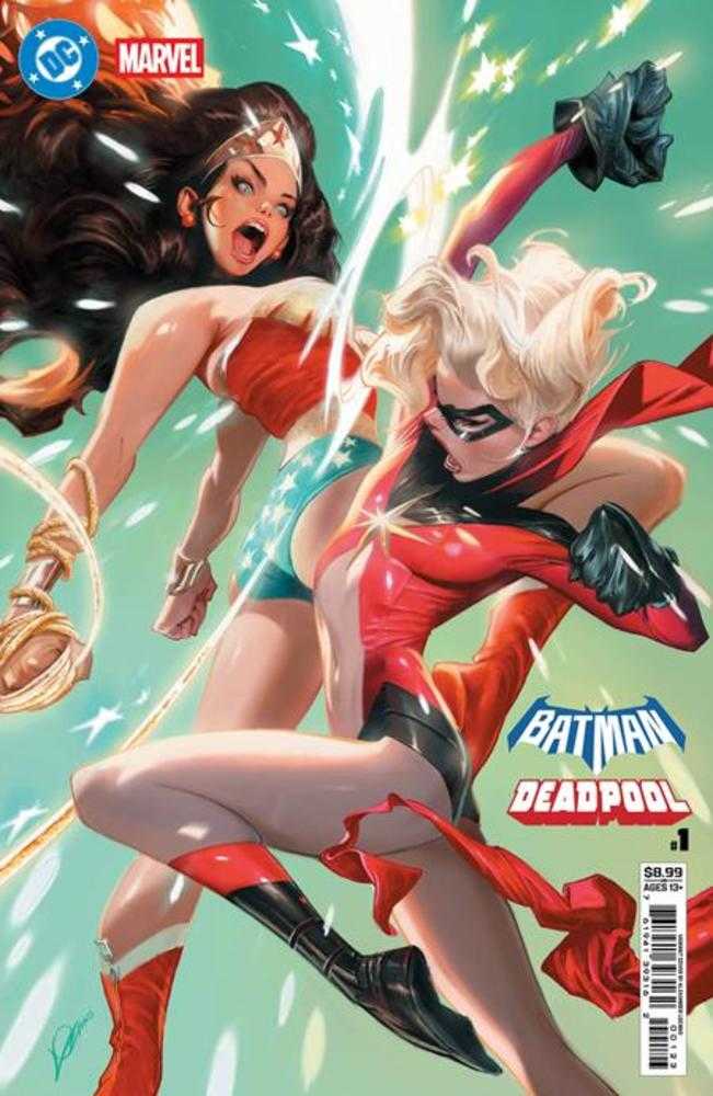 DC Marvel Batman Deadpool #1 (Número Único) Portada L Alexander Lozano Wonder Woman Ms Marvel Variante en Cartulina