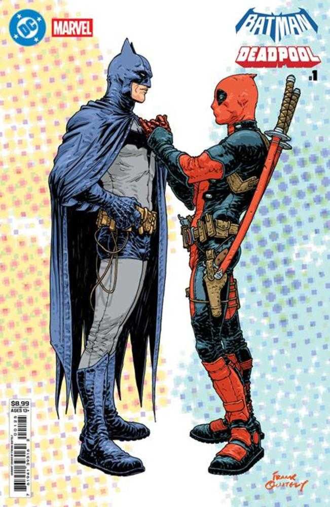 DC Marvel Batman Deadpool #1 (Número Único) Portada N Frank Quitely Batman Deadpool Variante en Cartulina