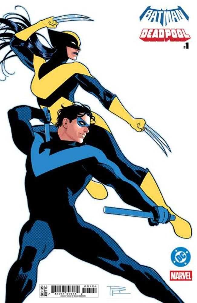 DC Marvel Batman Deadpool #1 (Número Único) Portada O Bruno Redondo Nightwing X 23 Variante en Cartulina