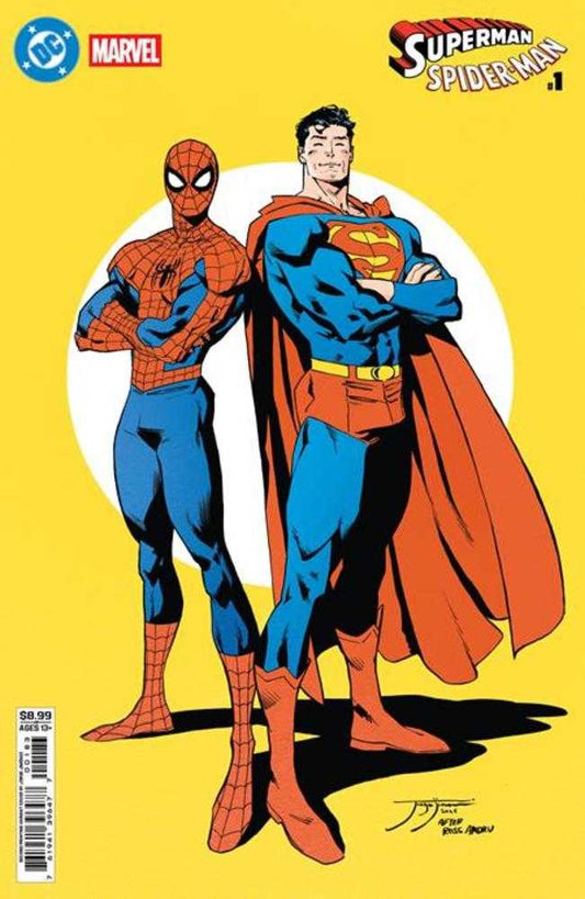 DC Marvel Superman Spider - Man 1 (One Shot) 2nd Print Cover B Jorge Jimenez Card Stock Variant - Cadets Toys & Comics
