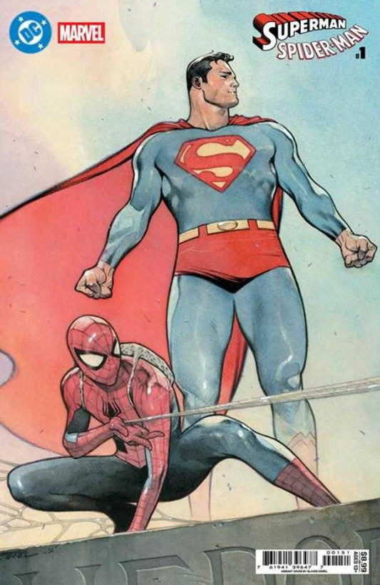 DC Marvel Superman Spider - Man 1 (One Shot) Cover E Olivier Coipel Card Stock Variant - Cadets Toys & Comics