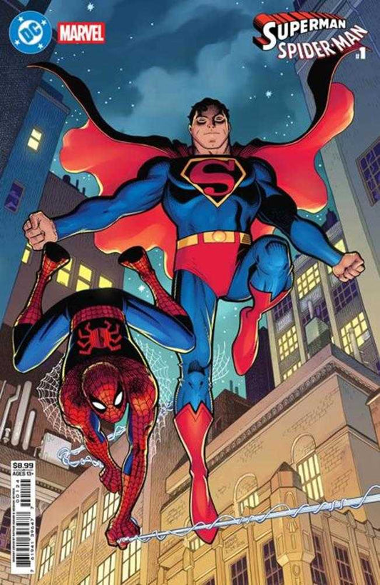 DC Marvel Superman Spider - Man 1 (One Shot) Cover L Arthur Adams Card Stock Variant - Cadets Toys & Comics