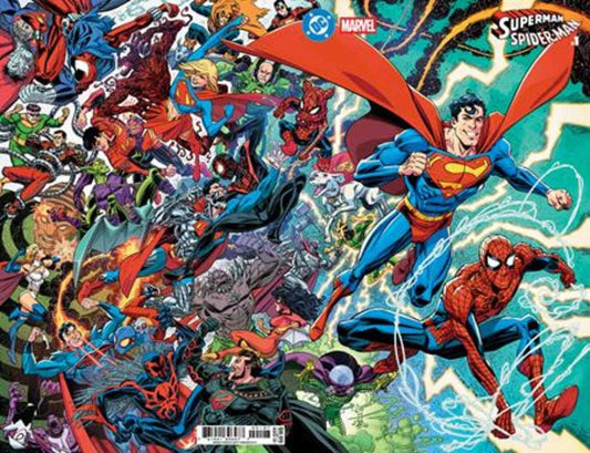 DC Marvel Superman Spider - Man 1 (One Shot) Cover O Scott Koblish Supermans & Spider Mans Card Stock Variant - Cadets Toys & Comics