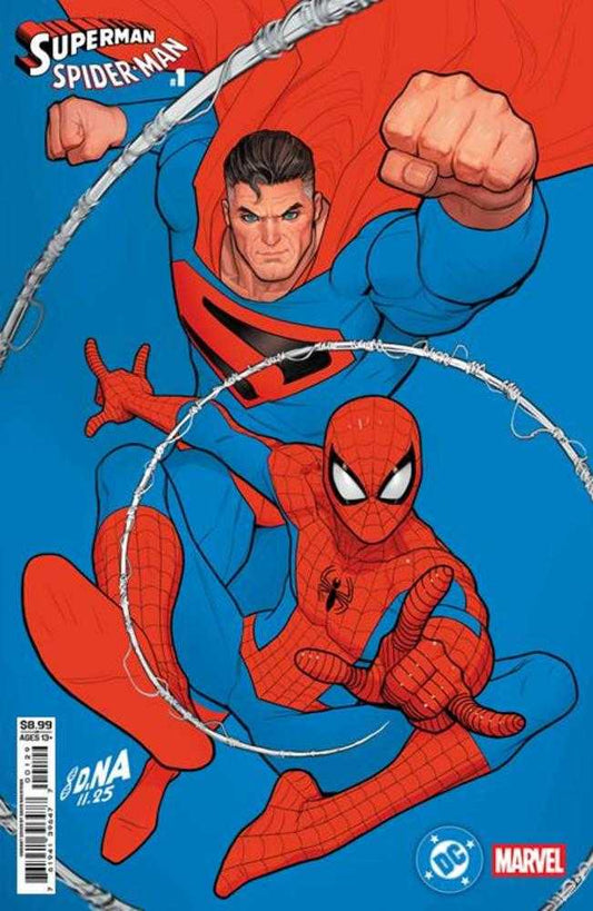 DC Marvel Superman Spider - Man 1 (One Shot) Cover Q David Nakayama Kingdom Come Superman & Spider - Man Card Stock Variant - Cadets Toys & Comics