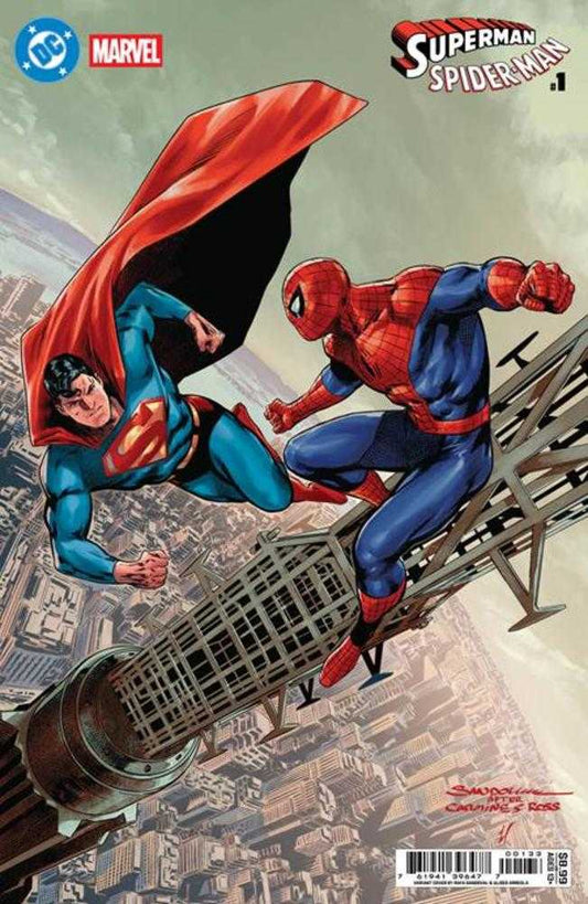 DC Marvel Superman Spider - Man 1 (One Shot) Cover S Rafa Sandoval Card Stock Variant - Cadets Toys & Comics