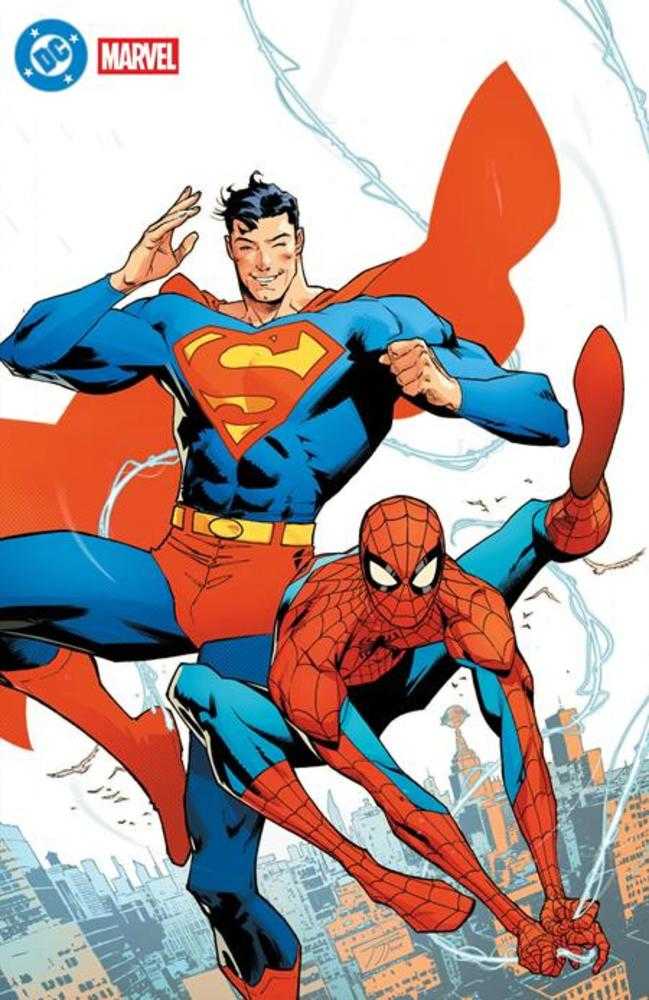 DC Marvel Superman Spider - Man 1 (One Shot) Cover Y Jorge Jimenez Foil Variant - Cadets Toys & Comics