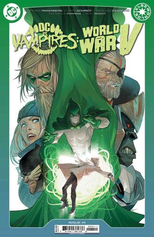 Comic book cover featuring the characters: Green Arrow, Batwoman, the Spectre, Deathstroke, and Gorilla Grodd.