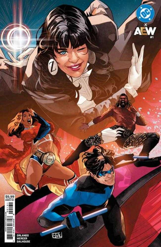 DC X Aew 1 (Of 2) Cover C Edwin Galmon Card Stock Variant - Cadets Toys & Comics