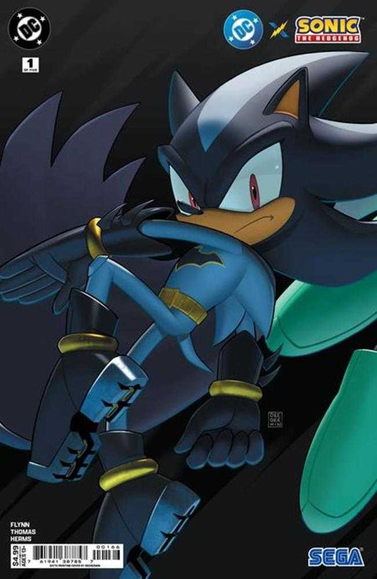 DC X Sonic The Hedgehog 1 (Of 5) 6th Print Deegeemin Connecting - Cadets Toys & Comics